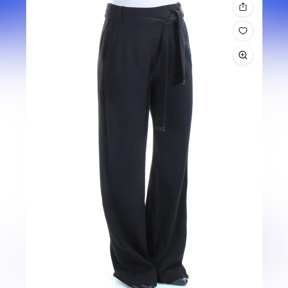 Catherine Malandrino Black Wide Leg Pants new with tags size 10 13-14 inch waist - Picture 1 of 5